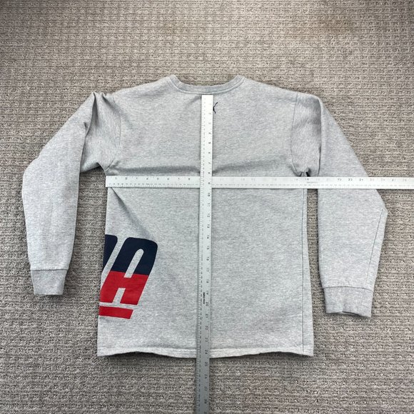 PUMA Sweater Youth Extra Large XL 18-20 YRS Gray Pull Over Sweatshirt Spell Out - Picture 8 of 10